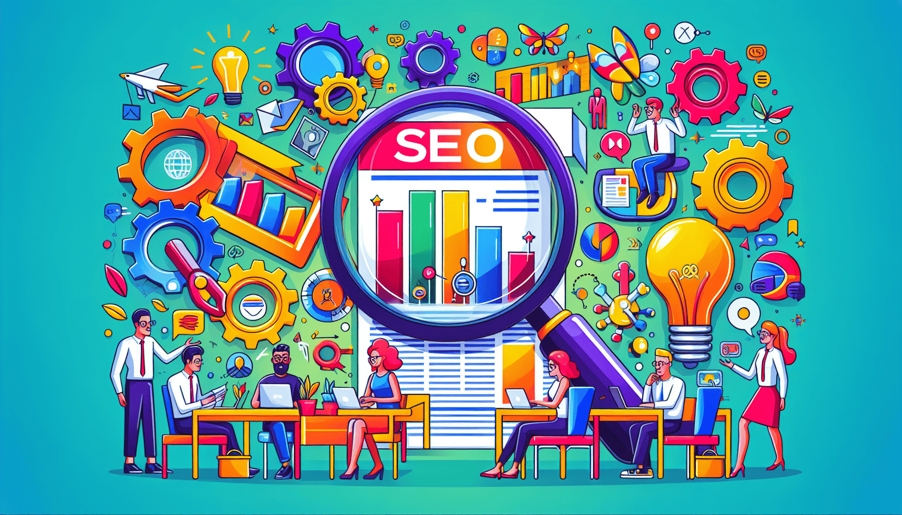 An illustration representing the concept of Search Engine Journal within the SEO community