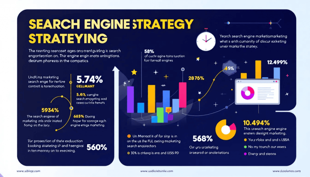 An infographic explaining search engine marketing strategies